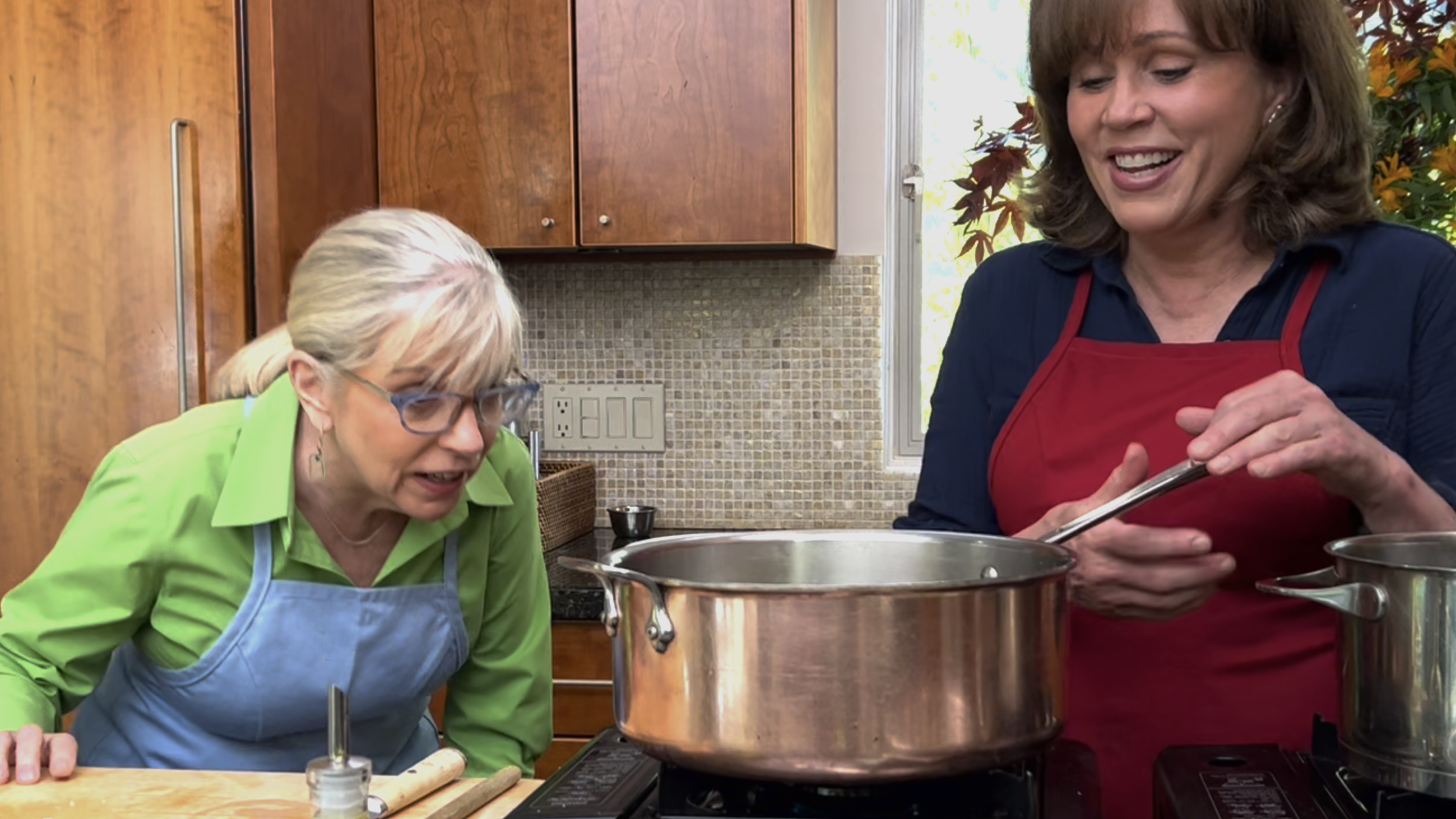 Sara Moulton and Jane MacDougall spot prawn lemon risotto